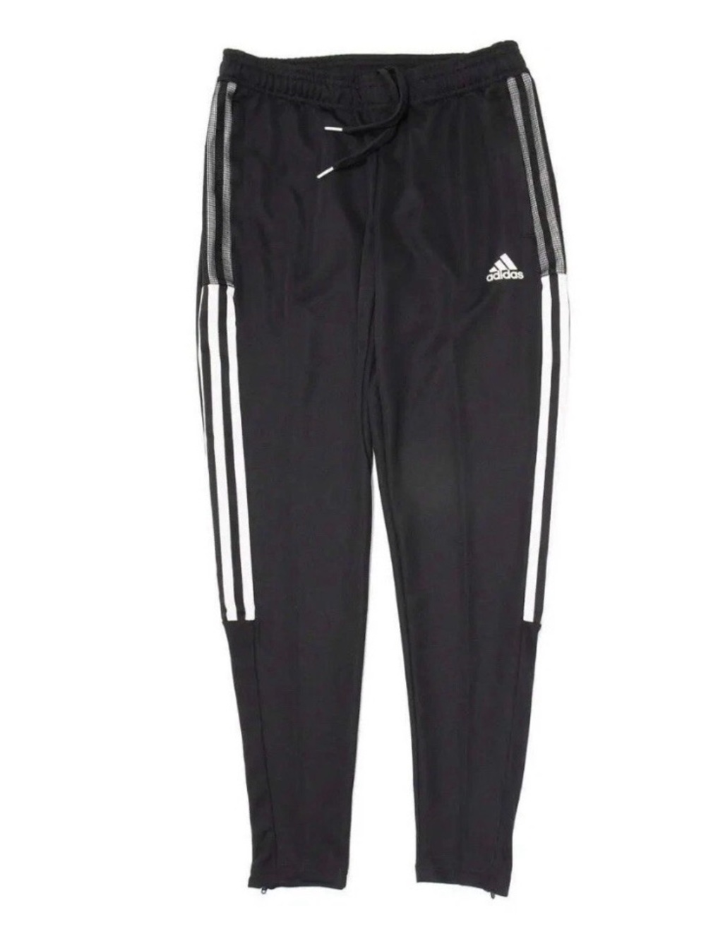 adidas Black Jogger Pants with White Three-Stripes
